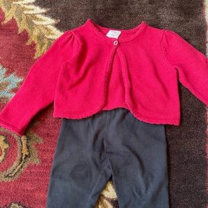 Gymboree Red Baby Cardigan and Pants